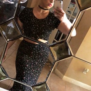 🌟Vintage🌟 Floral print  skirt / shirt SET